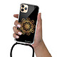 LaCoqueFrançaise Coque cordon iPhone 11 Pro noir Dessin Mandala Or pas cher