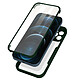 Avizar Coque pour iPhone 12 Pro Max Dos Plexiglas Avant Polymère Coins Renforcés Contour Vert Coque Vert en Polycarbonate, iPhone 12 Pro Max