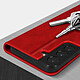 Avis Avizar Etui Folio pour Samsung Galaxy S22 Plus Porte Carte Simili Cuir Daim  rouge