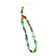 Avizar Bracelet pour Téléphone Perles Heishi 30cm Anneau et Dragonne  vert Bracelet de téléphone universel, à la fois pratique et décoratif