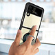 Avis Avizar Coque Samsung Galaxy Z Flip 3 Bi-matière Bague Métallique Support Vidéo Noir