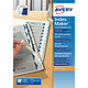 AVERY Kit IndexMaker™ non perforés 12 touches blanches - A4 - Couverture transparente Baguette à relier
