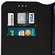 Avizar Housse Apple iPhone XR Etui folio Porte-cartes Fonction support - noir pas cher