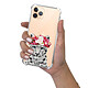 Evetane Coque iPhone 11 Pro Max anti-choc souple angles renforcés transparente Motif Leopard Couronne pas cher