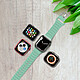 Avizar Bracelet pour Apple Watch 41mm et 40mm et 28mm Silicone Ajustable Fermoir Ardillon  Turquoise pas cher