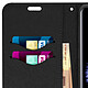 Avizar Housse Galaxy S9 Etui clapet Porte-carte Fonction Stand Fancy Style Noir pas cher