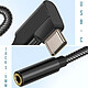 Acheter Avizar Adaptateur Audio USB-C vers Jack 3.5mm femelle Design Coudé Longueur 12cm  Noir