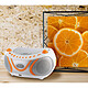 Avis Metronic 477133 - Lecteur CD Juicy MP3 avec port USB, FM - blanc et orange