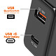 Avis LinQ Chargeur Secteur USB-C 33W + USB 18W Charge Rapide Design Compact Noir