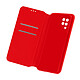 Avizar Housse Folio Samsung Galaxy M12 Portefeuille Fonction Support Vidéo rouge Housse de protection intégrale Rouge spécialement conçue pour Samsung Galaxy M12
