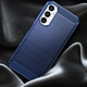 Avis Avizar Coque pour Samsung Galaxy A05s Effet Carbone Silicone Flexible Antichoc  Bleu Nuit