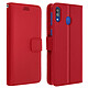 Avizar Housse Samsung Galaxy M20 Porte carte Support Vidéo Rouge - Protection intégrale spécialement conçue pour le Samsung Galaxy M20