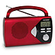 Metronic 477201 - Radio portable AM/FM avec fonction réveil - rouge Radio portable AM/FM avec fonction réveil - rouge