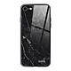 Evetane Coque iPhone 7/8/ iPhone SE 2020/ 2022 Coque Soft Touch Glossy Marbre noir Design Coque iPhone 7/8/ iPhone SE 2020/ 2022 Coque Soft Touch Glossy Marbre noir Design