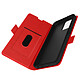 Avizar Étui pour Realme C30 Porte-cartes Support vidéo Double Languette  rouge - Préservant l'intégralité de votre smartphone contre les chocs et les rayures