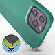 Avis Avizar Coque pour iPhone 14 Pro Max Silicone Semi-rigide Finition Soft-touch Fine  turquoise