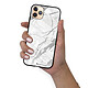 LaCoqueFrançaise Coque iPhone 11 Pro Silicone Liquide Douce noir Marbre gris pas cher