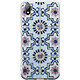 BigBen Connected Coque pour Huawei Y5 2019 Rigide avec Motifs Inspiration Orientale Bleu Bords souples et dos rigide