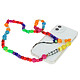 Avizar Bijou Téléphone Bracelet Fleurs et Love 65cm Collection Lovely Multicolore Bracelet de téléphone avec texte "LOVE", de la collection Lovely