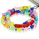 Avis Avizar Bijou Téléphone Bracelet Love et Perles 65cm Collection Lovely Multicolore