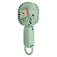 Avizar Mini Ventilateur de Poche Design Tête d'ours Mignon avec Accroche Vert matcha - Ventilateur de poche au design mignon avec un visage d'ours bicolore au centre de sa grille