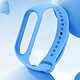 Avizar Bracelet pour Xiaomi Mi Band 5 / 6 / 7 Silicone Soft Touch Waterproof Bleu pas cher