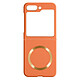 Avizar Coque MagSafe pour Samsung Galaxy Z Flip 5 Rigide Design Fin  Orange Coque MagSafe orange conçue pour optimiser l'utilisation du Samsung Galaxy Z Flip 5
