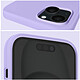 Acheter Moxie Coque pour iPhone 15 Semi-rigide Intérieur Microfibre Bords Surélevés Lavande