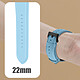 Avizar Bracelet pour Apple Watch 41mm / 40mm et 38 mm Finition Texturé  Bleu Clair pas cher