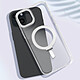 Avis Avizar Coque MagSafe pour iPhone 15 Silicone Gel Anneau Fonction Support  Dos Givré Contour Blanc