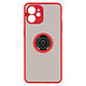 Avizar Coque iPhone 11 Bi-matière Bague Métallique Support rouge Coque de protection rouge avec un anneau de maintien spécialement conçu pour iPhone 11