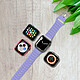 Avizar Bracelet pour Apple Watch 41mm et 40mm et 28mm Silicone Ajustable Fermoir Ardillon  Violet pas cher