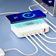 Avis 3mk Station de Charge GaN 100W Induction Qi 2x USB 4x USB C Power Delivery Blanc