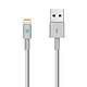 Devia Câble Lightning 2M Charge rapide pour iPhone/iPad Blanc Câble Lightning 2m
