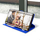 Acheter Avizar Housse Samsung Galaxy S22 Ultra avec Clapet Double Fenêtre Support Vidéo bleu