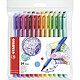 STABILO Pochette de 24 stylos feutres pointMax pointe moyenne 0,8 mm assortis x 5 Crayon feutre