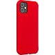 BigBen Connected Coque pour iPhone 12/12 Pro Rigide en Silicone Soft Touch Rouge - Protège efficacement le dos et les côtés de votre téléphone