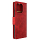 Avizar Étui Portefeuille Rouge  pour Xiaomi Redmi 12C, série Bara Soft Leather - Étui de protection spécifiquement conçu pour le Xiaomi Redmi 12C