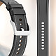 Acheter Avizar Bracelet Cuir pour Galaxy Watch 3 45mm Huawei Watch GT3 GT2 46mm Noir