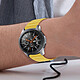 Acheter Avizar Bracelet pour Honor Magic Watch / GS3 Silicone Souple Attache Magnétique Jaune
