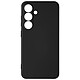 Avizar Coque pour Samsung Galaxy S24 Soft Touch Mat Silicone Flexible Noir - Conception ergonomique agréable au toucher pour une prise en main confortable