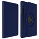 Avizar Housse pour Samsung Galaxy Tab S7 Plus 12.4 et S8 Plus Fonction Support Rotatif 360° Bleu Etui folio Bleu en Eco-cuir, Galaxy Tab S8 Plus