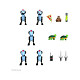 Les Tortues Ninja - Pack 5 figurines Ultimates Mousers 8 cm Pack de 5 figurines Les Tortues Ninja Ultimates Mousers 8 cm.