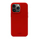 So Seven Coque pour iPhone 13 Pro SMOOTHIE RECYCLE Rouge Silicone et anti-tâche