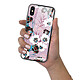 LaCoqueFrançaise Coque iPhone X/Xs Coque Soft Touch Glossy Fleurs parme Design pas cher