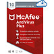 McAfee AntiVirus Plus - Licence 1 an - 10 postes - A télécharger Logiciel suite de sécurité (Multilingue, Windows, MacOS, iOS, Android)