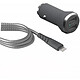 Force Power Chargeur voiture 2.4A IC Smart + Câble renforcé USB A/Lightning Gris Ce chargeur voiture est conçu pour être plié et résister jusqu'à 50 000 flexions à 180° sans endommager votre câble.