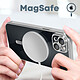 Avis Avizar Coque MagSafe pour iPhone 14 Silicone Protection Caméra  Contour Chromé Argent