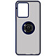 Avizar Coque pour Vivo Y16 bi-matière bague métallique support Vidéo  Bleu - Coque de protection avec un anneau de maintien conçue spécialement pour votre Vivo Y16