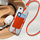 Acheter Avizar Coque Cordon Universelle pour Smartphone avec Porte-carte  Orange